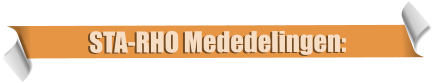 STA-RHO Mededelingen: